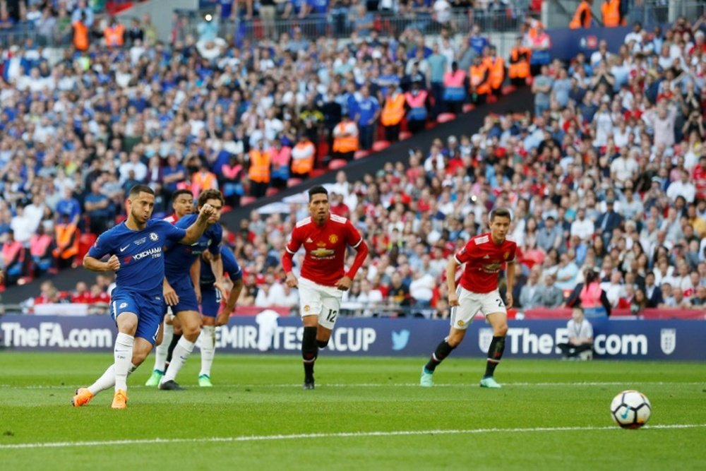 Eden Hazard won and converted the cup-winning penalty as Chelsea beat Manchester United in the FA Cup final