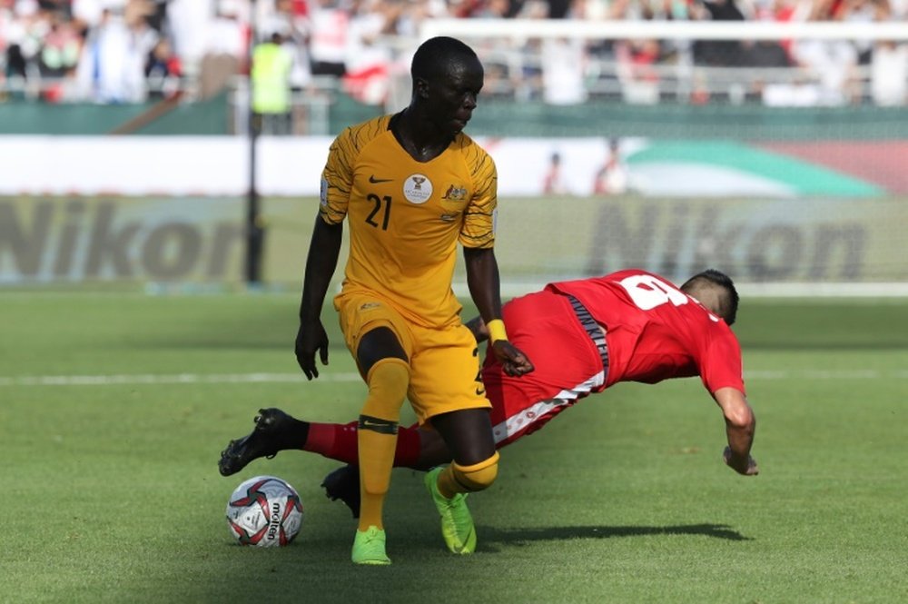 Awer Mabil llega procedente del Midtjylland tras jugar en Australia y DInamarca. AFP