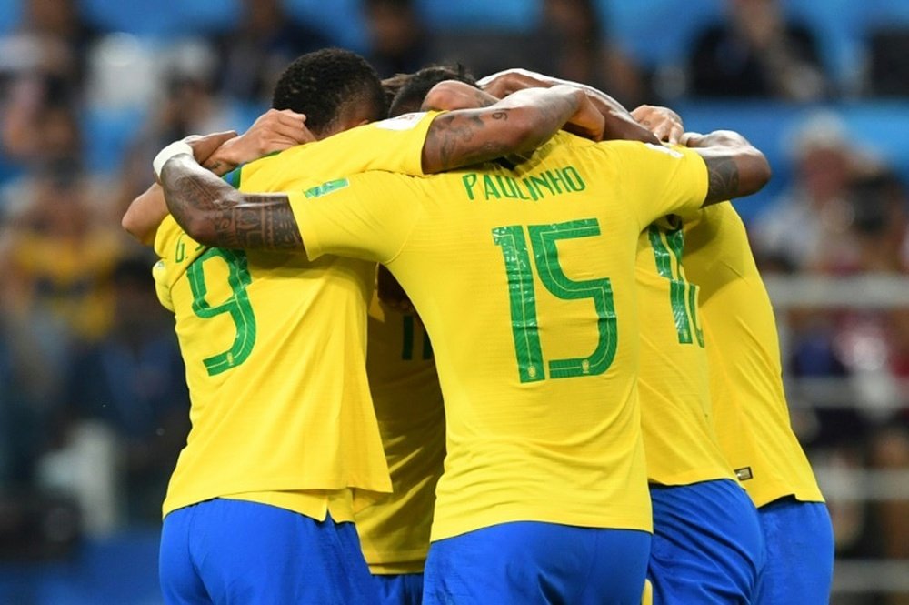 Thiago Silva grabbed Brazil's second. AFP