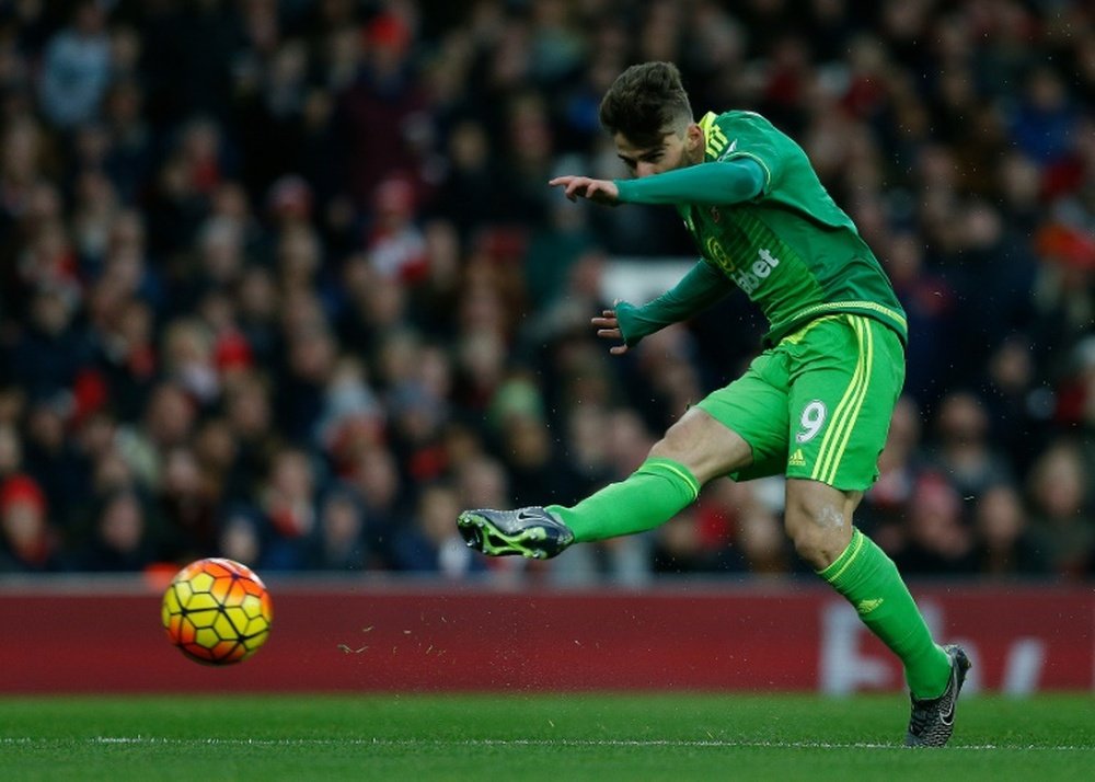 Sunderlands striker Fabio Borini, pictured on December 5, 2015, scored in injury time to secure a 2-2 draw against Crystal Palce on March 1, 2016