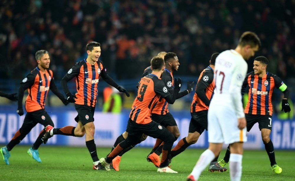 Fred powered home to give Shakhtar the win. AFP