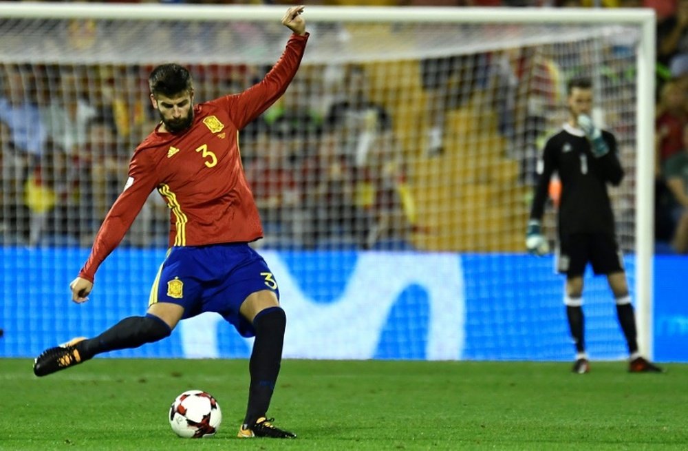 Gerard Piqué recalled Spain's World Cup victory. AFP