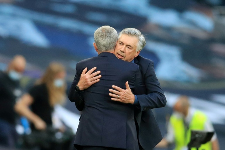 Carlo Ancelotti y José Mourinho
