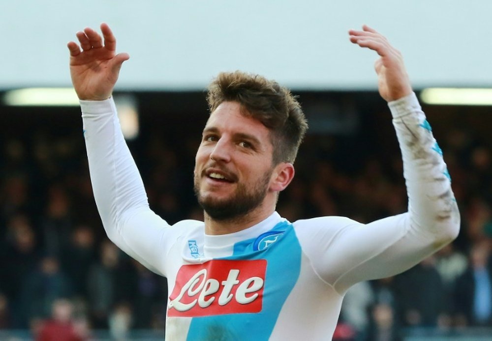 Dries Mertens has been pushed into the main strikers role to fill in for Arkaduisz Milik. AFP