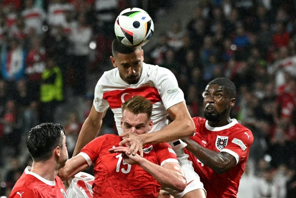 Demiral gave Turkey the lead in the first minute. AFP