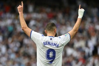 Benzema renovará con el Madrid. AFP