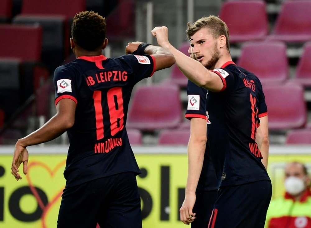 Leipzig won 4-2 against Cologne. AFP