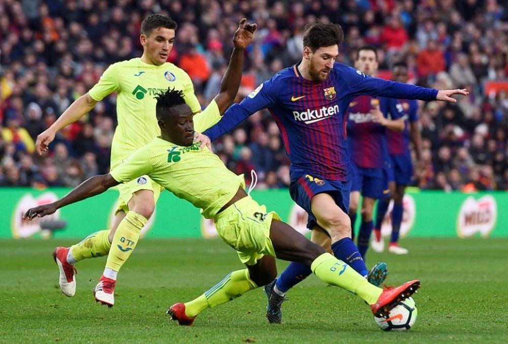 Barca toiled to a 0-0 draw with Getafe. AFP