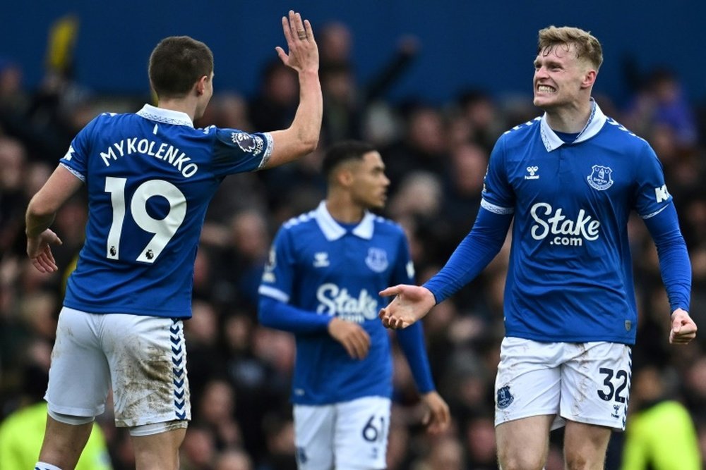 La Premier League se corrige et ajoute 4 points au compteur d'Everton. AFP