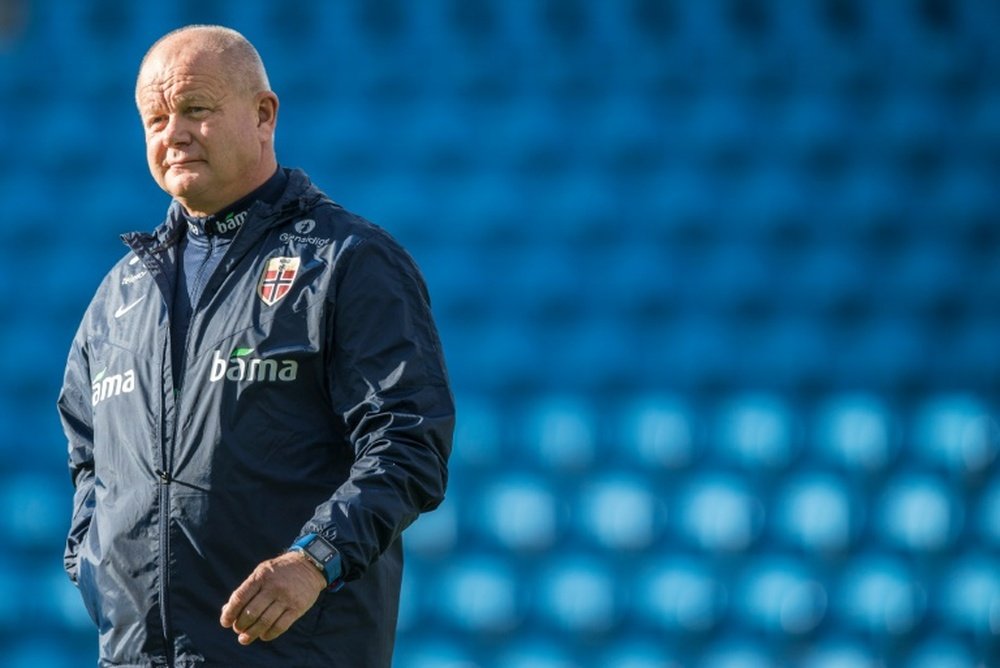Per-Mathias Hogmo has quit as Norways football coach. AFP