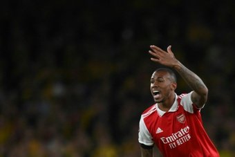 Gabriel Magalhães renova com o Arsenal. AFP