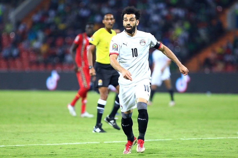 Salah é o herói no Douala Stadium. AFP