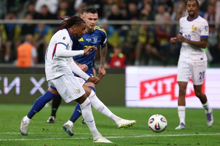 Olise received high praise from Didier Deschamps after his performance against Ukraine. AFP