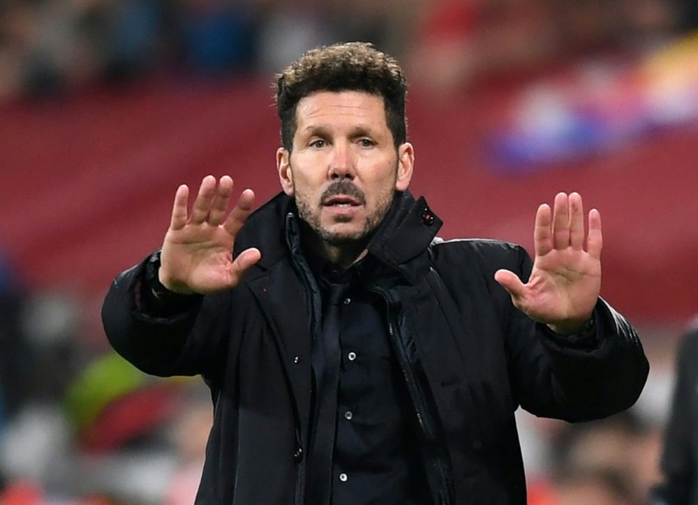 Atletico Madrid coach Diego Simeone insisted Barcelona remain the best team in the world. AFP