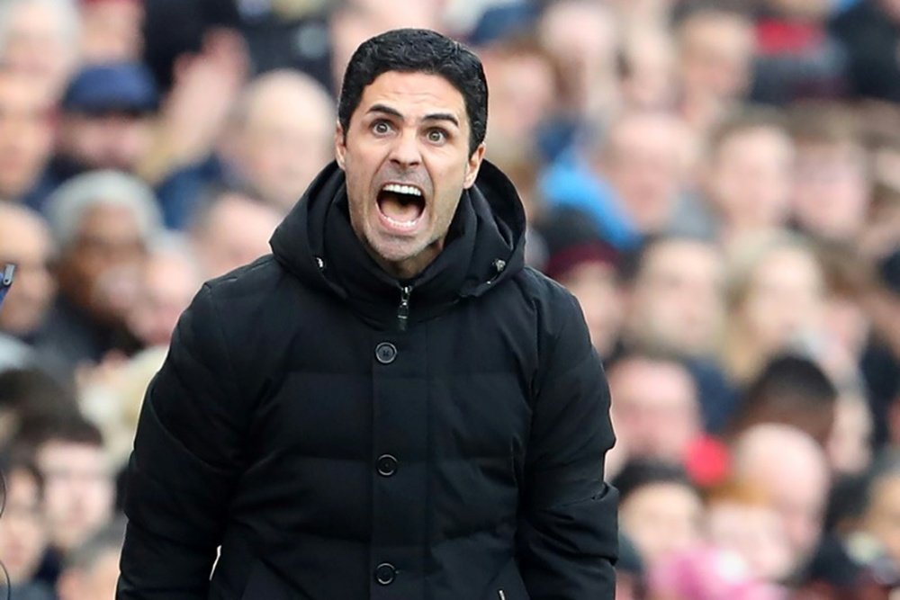 Arteta gave a press conference ahead of the Europa League match against Sporting CP. AFP