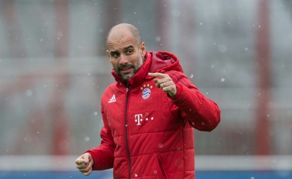 El entrenador del Bayern de Múnich, Pep Guardiola. AFP