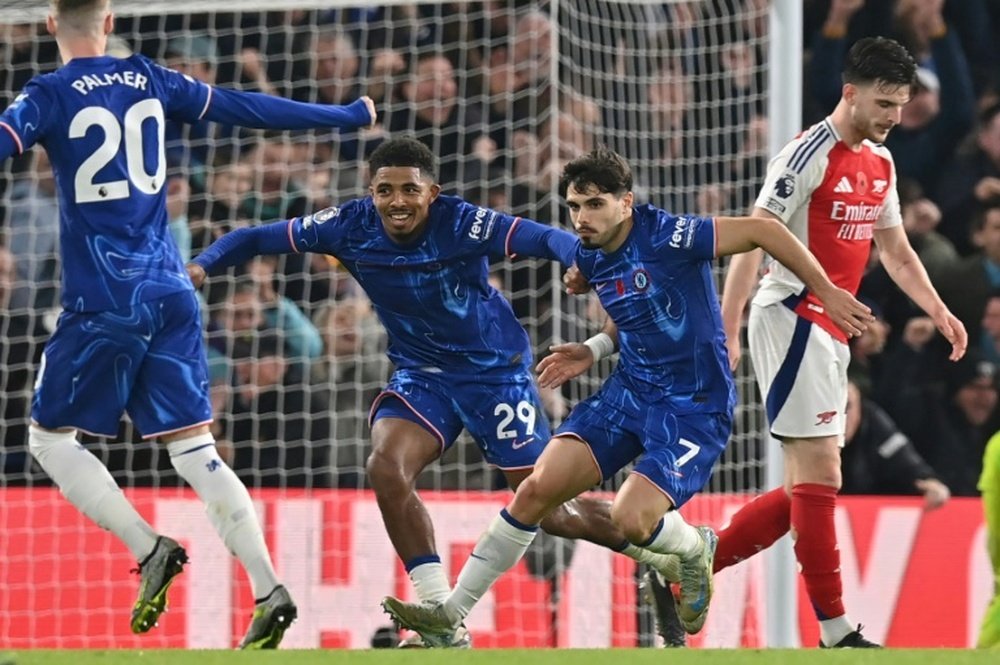 Pedro Neto scored the equaliser for Chelsea. AFP