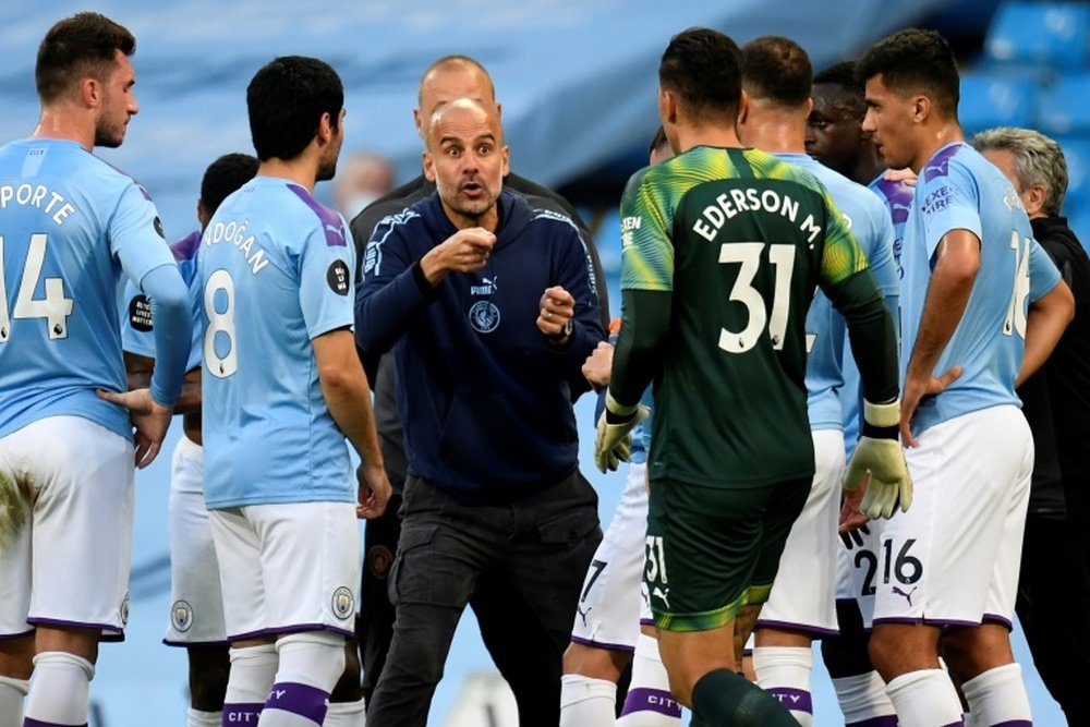 Pep Guardiola sigue dando oportunidades a los jóvenes. AFP/Archivo