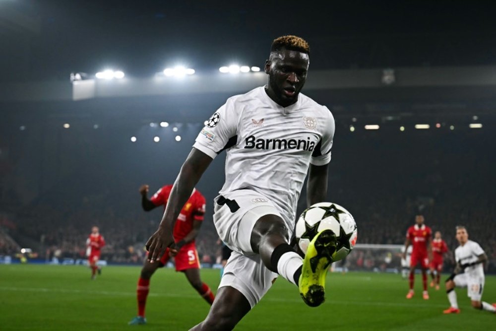 Boniface has been a revelation in the Bundesliga since joining Leverkusen. AFP