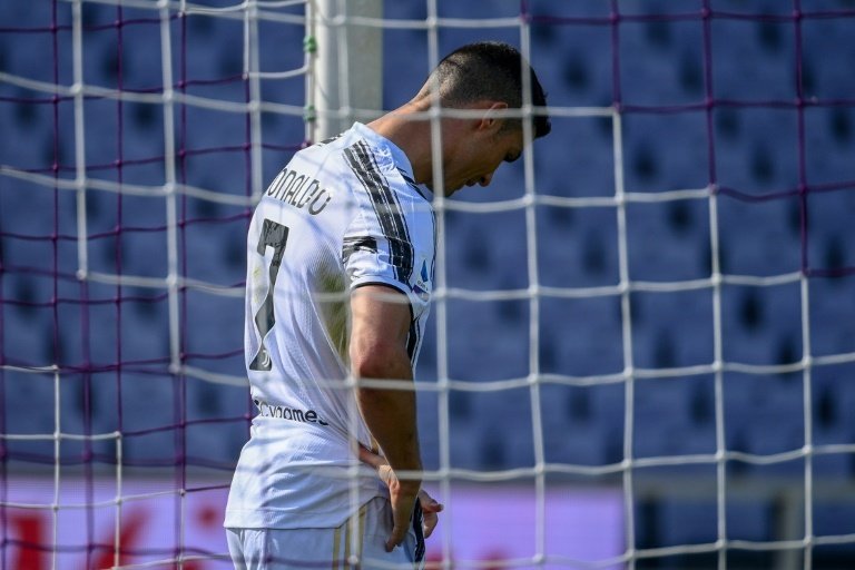 Cristiano lleva tres partidos sin encontrar portería. AFP