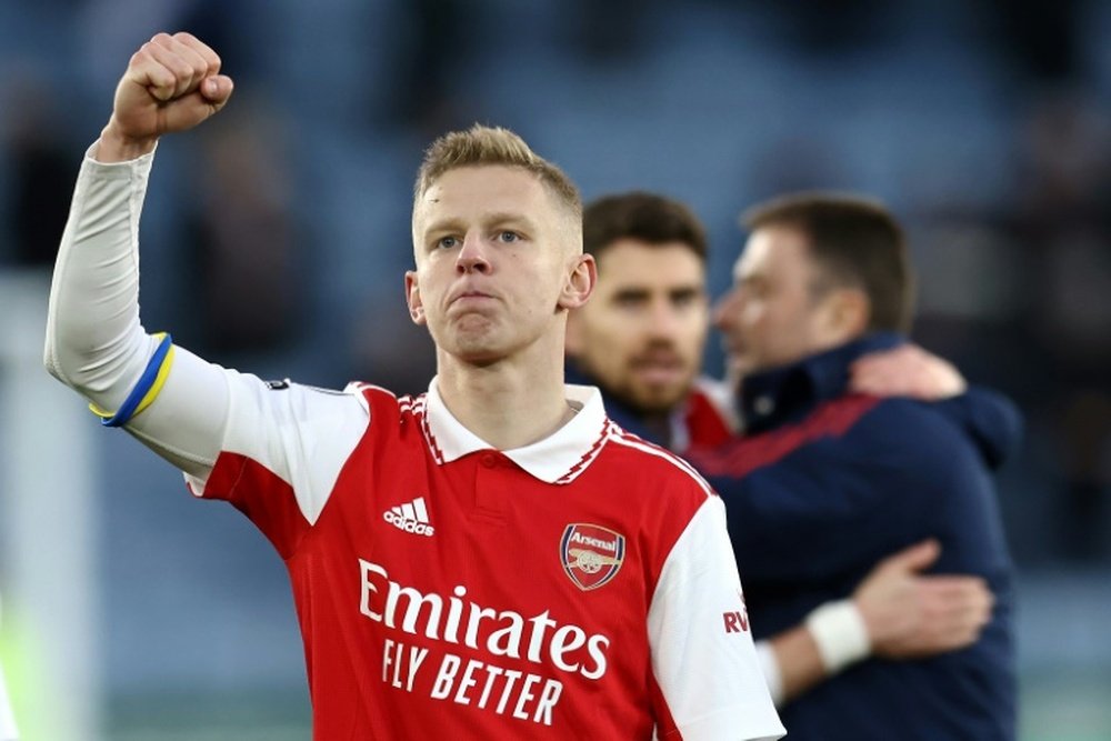 Oleksandr Zinchenko has praised Thomas Partey. AFP