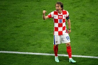 Modric foi o melhor da Croácia no amistoso. AFP
