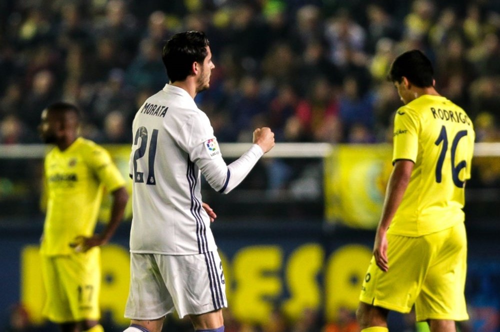 Morata estuvo vinculado, brevemente, con el Borussia. AFP/Archivo