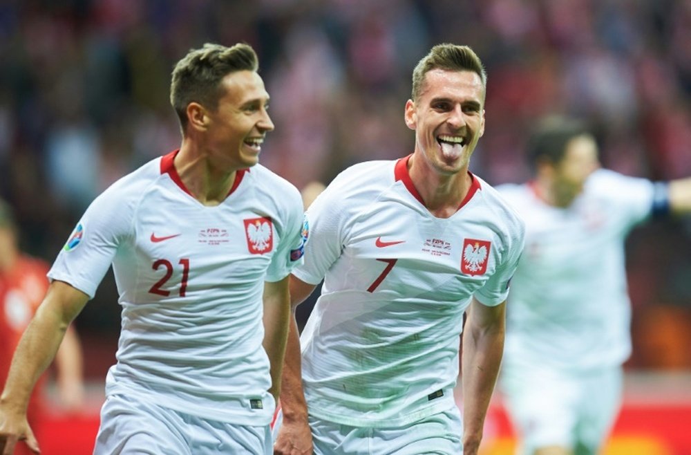 Polonia ganó a Macedonia y se clasificó para la Eurocopa 2020. AFP
