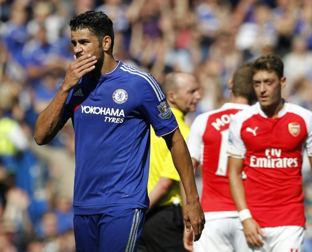 Chelseas Diego Costa (foreground) should have been sent off against Arsenal says Arsene Wenger