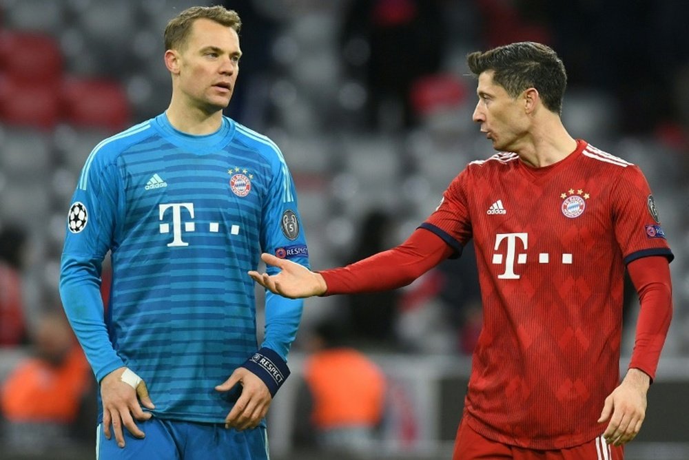 Manuel Neuer and Lwandowski have asked for signings for Bayern. AFP