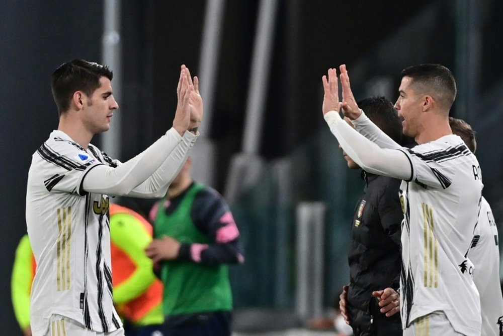 Morata continuará un año más en la Juventus. AFP
