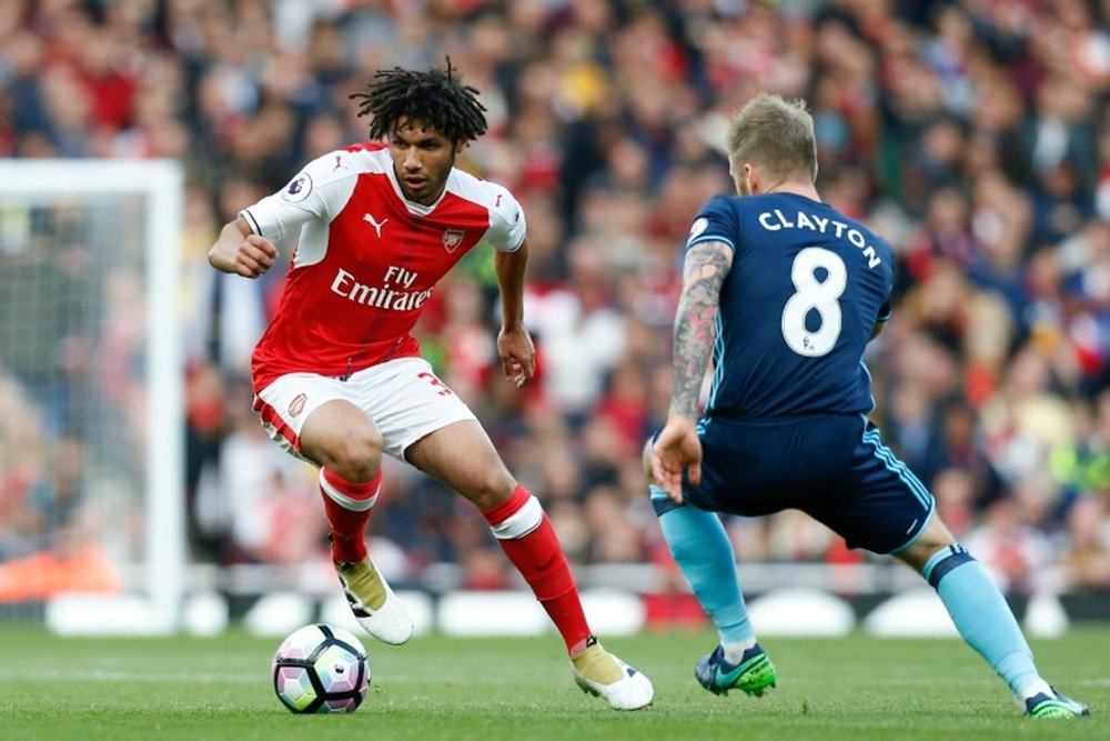 Mohamed Elneny could be set to play at centre-back this season. AFP