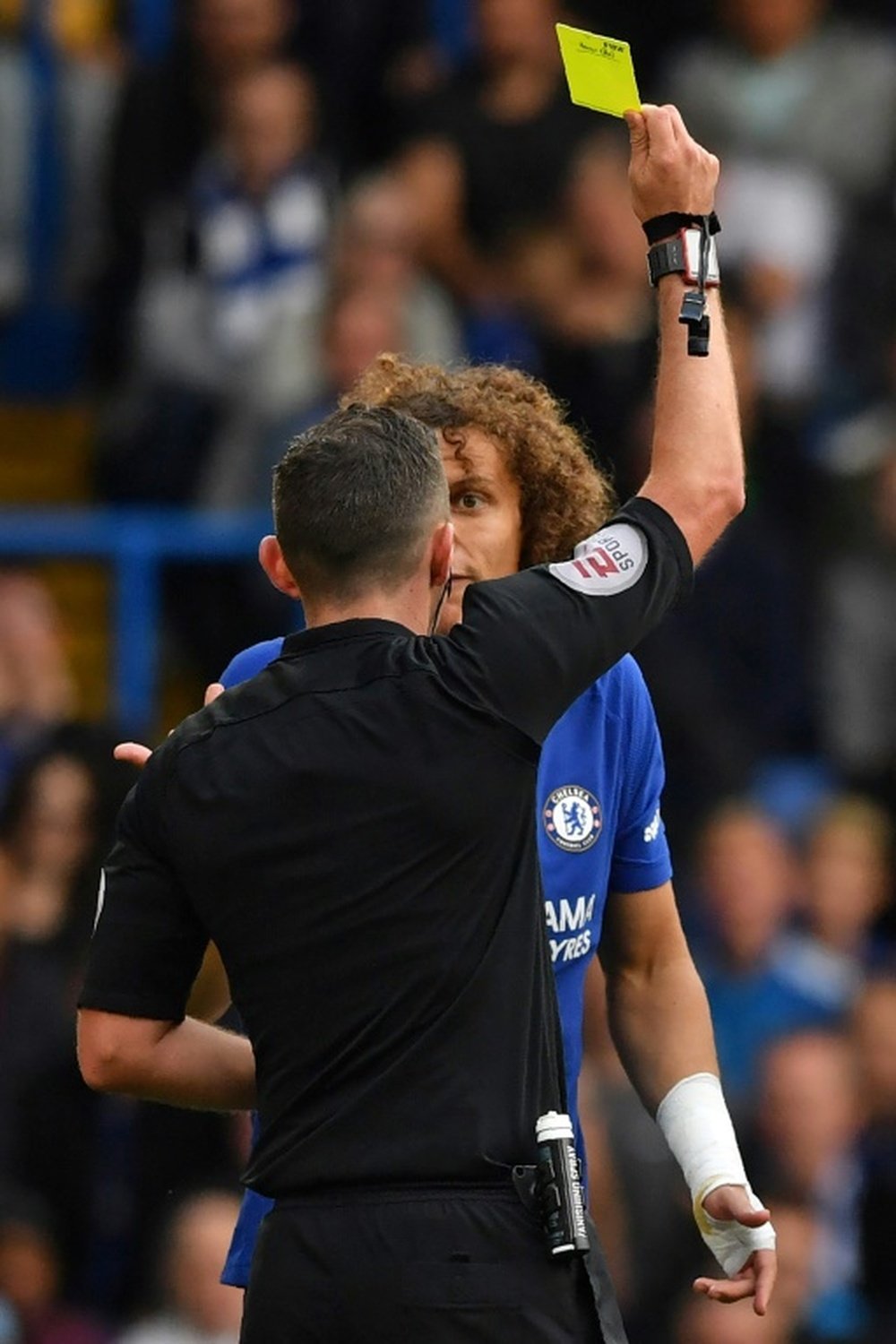 Luiz played with a broken wrist. AFP