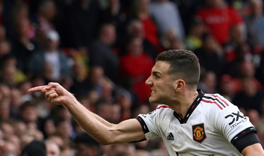 Dalot was a key player in the match against Nottingham Forest. AFP