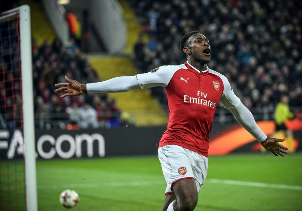 Danny Welbeck scored twice as Arsenal eased past Brentford. AFP