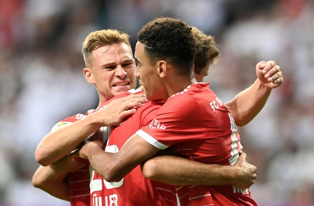 Musiala spoke about Kimmich's move to Barca. AFP