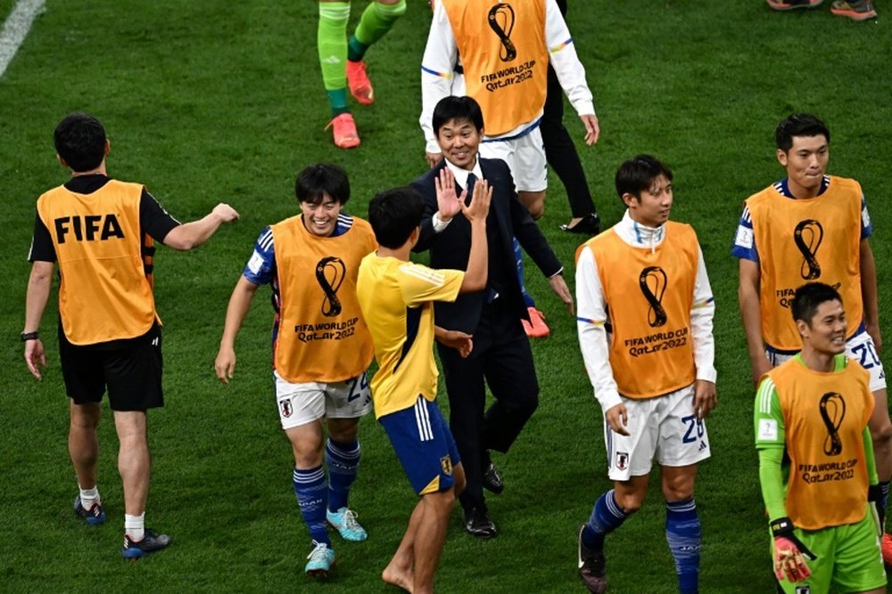 Moriyasu calificó de histórica la victoria ante Alemania. AFP