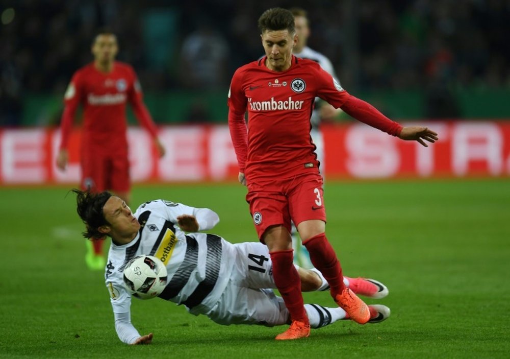 Varela disputó la pasada campaña cedido en el Eintracht Frankfurt. AFP