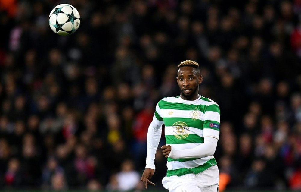 Moussa Dembele scored Celtic's first goal. AFP