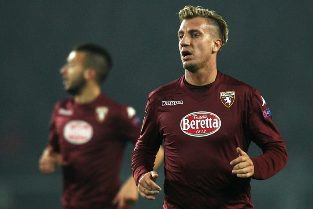 Torino striker Maxi Lopez (right) spent six months on loan at Milan in 2012 while playing for Catania