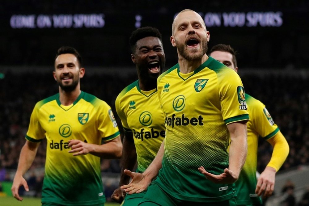 El Norwich vuelve a ascender a la Premier por sexta vez en su historia. AFP