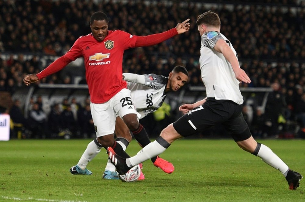 Manchester United compléte le tableau des quarts. AFP