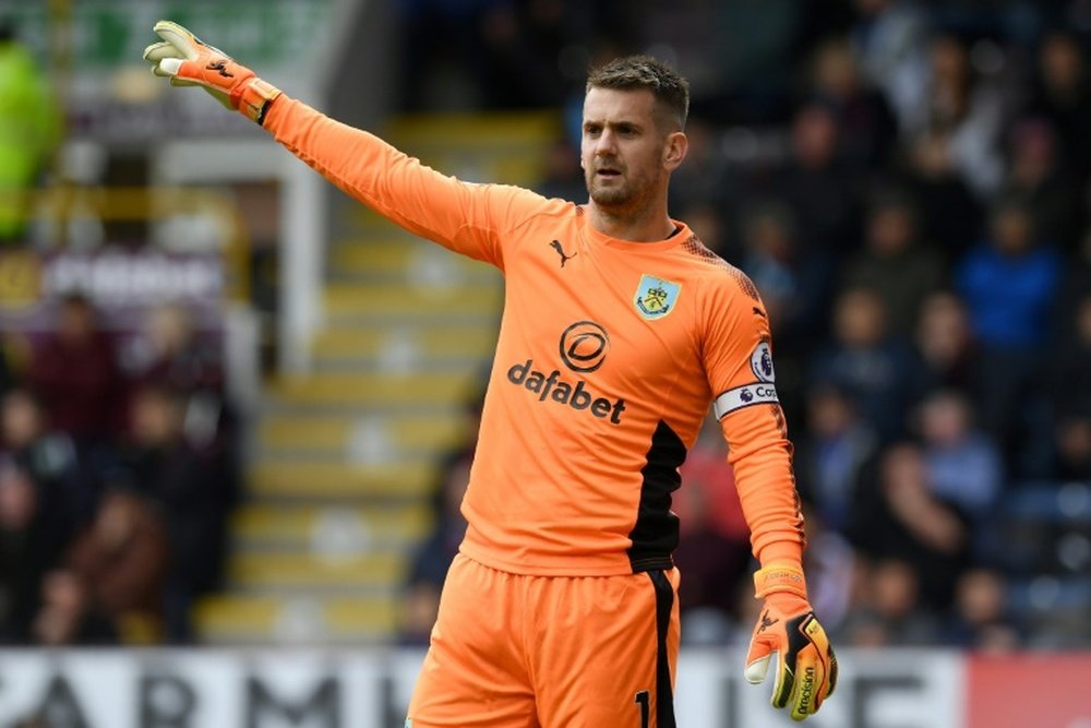 Heaton could return to the pitch after injury imminently. AFP