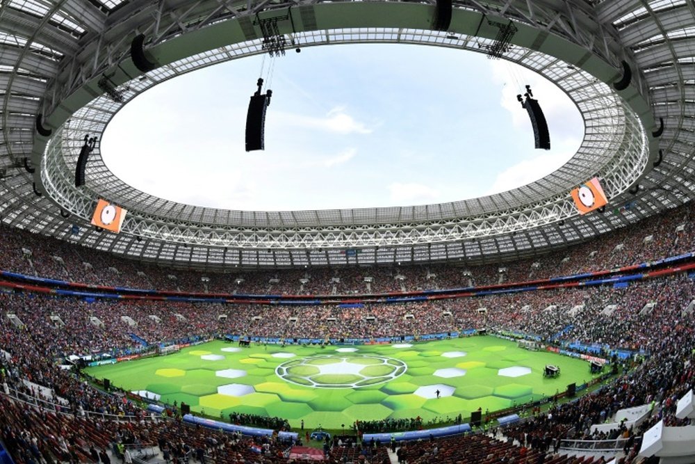 Rusia presumió del Luzhniki Stadium. AFP