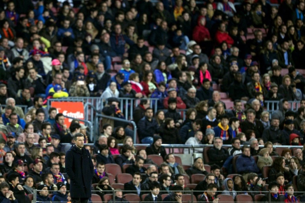 Barcelonas coach Luis Enrique. AFP