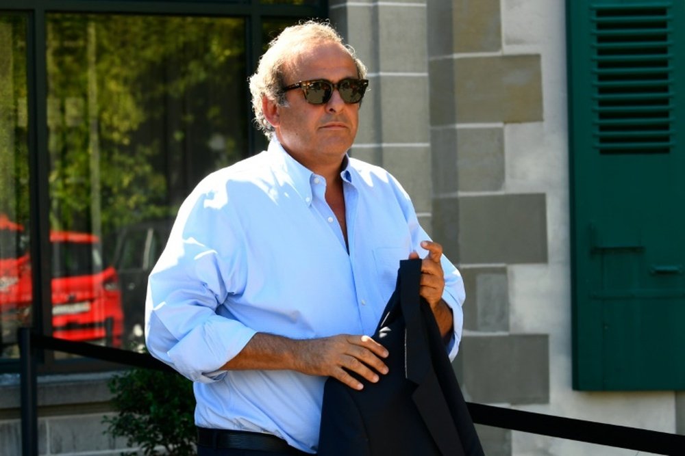 Ex-UEFA president Michel Platini was banned from football for four years. AFP