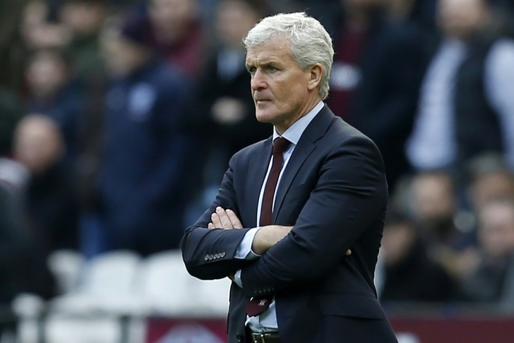 Mark Hughes was not happy with the result of their final pre-season friendly. AFP