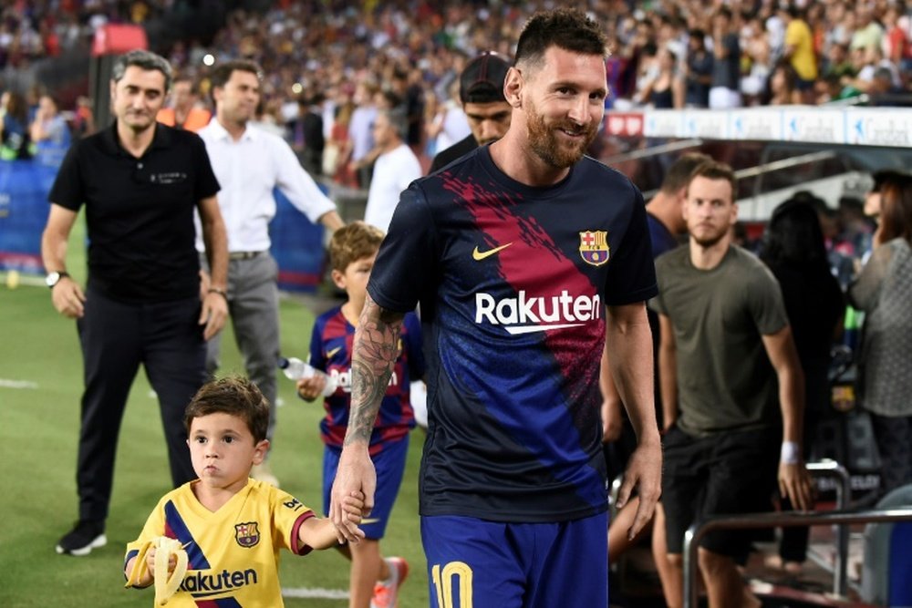 Lionel Messi est toujours blessé. AFP