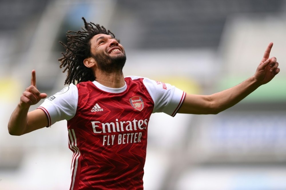 Elneny defendió la gestión de Arteta. AFP