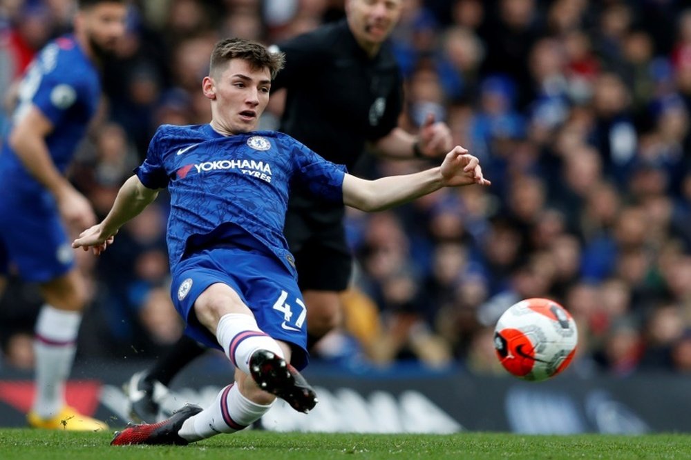 Lampard, impressed with Billy Gilmour. AFP